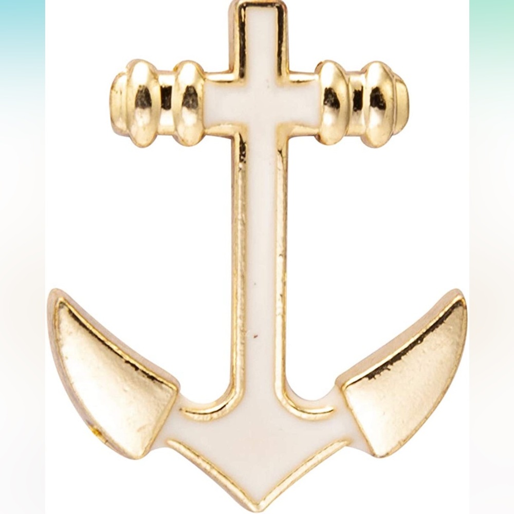 Lapel Pin Golden Anchor Badge Brooch Suit Stud, Shirt Studs Men's Accessories